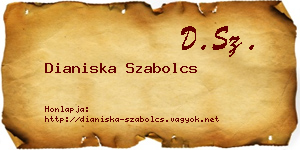 Dianiska Szabolcs névjegykártya