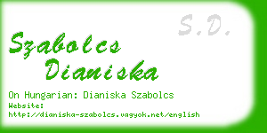 szabolcs dianiska business card